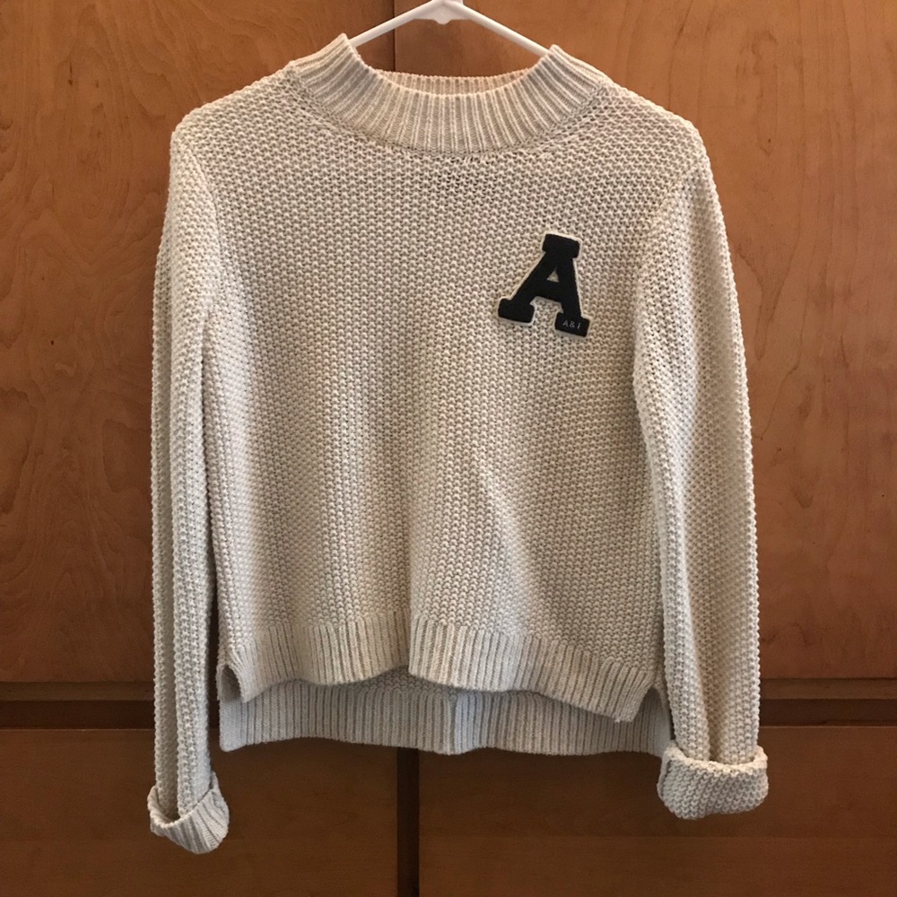 Cream knit sweater